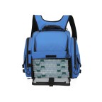 Large blue waterproof fishing tackle bag