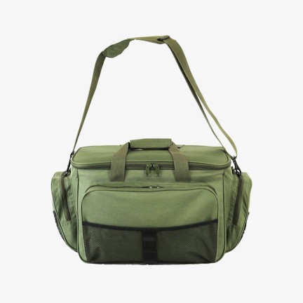 Green multi-pocket durable fishing tackle bag