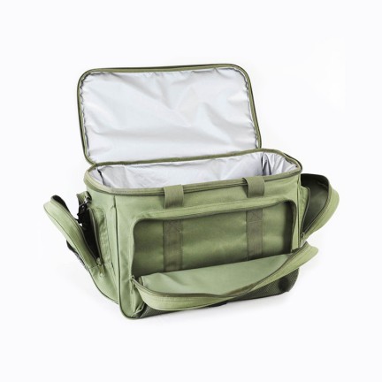 Green multi-pocket durable fishing tackle bag