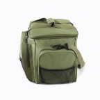 Green multi-pocket durable fishing tackle bag
