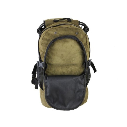 Fishing tackle bag with foldable stool