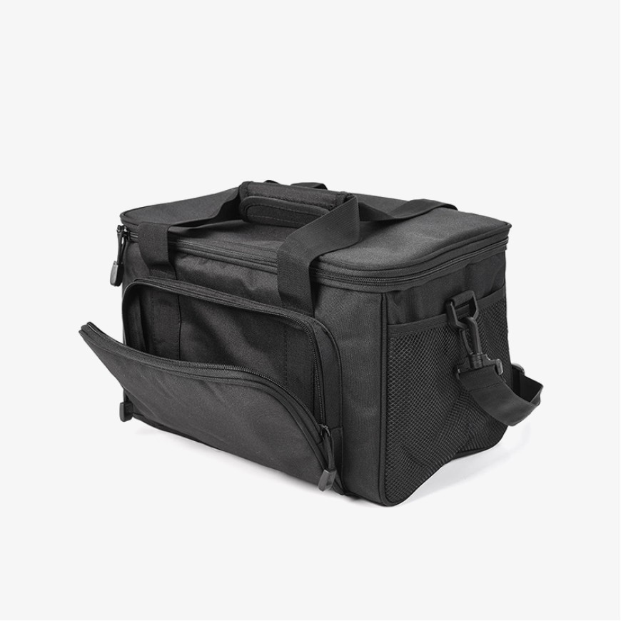 Durable and large-capacity canvas fishing tackle bag