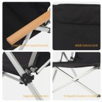 Adjustable backrest portable fishing folding chair