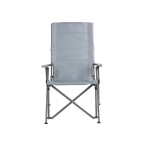 Gray high-back fishing folding chair