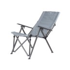 Gray high-back fishing folding chair
