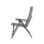 Gray high-back fishing folding chair