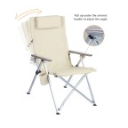 High-back lightweight fishing folding chair
