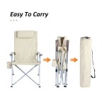 High-back lightweight fishing folding chair