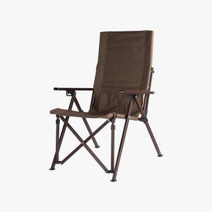 Brown portable fishing folding chair