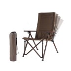 Brown portable fishing folding chair