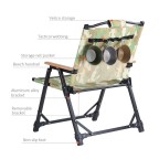 Camouflage printed fishing folding chair