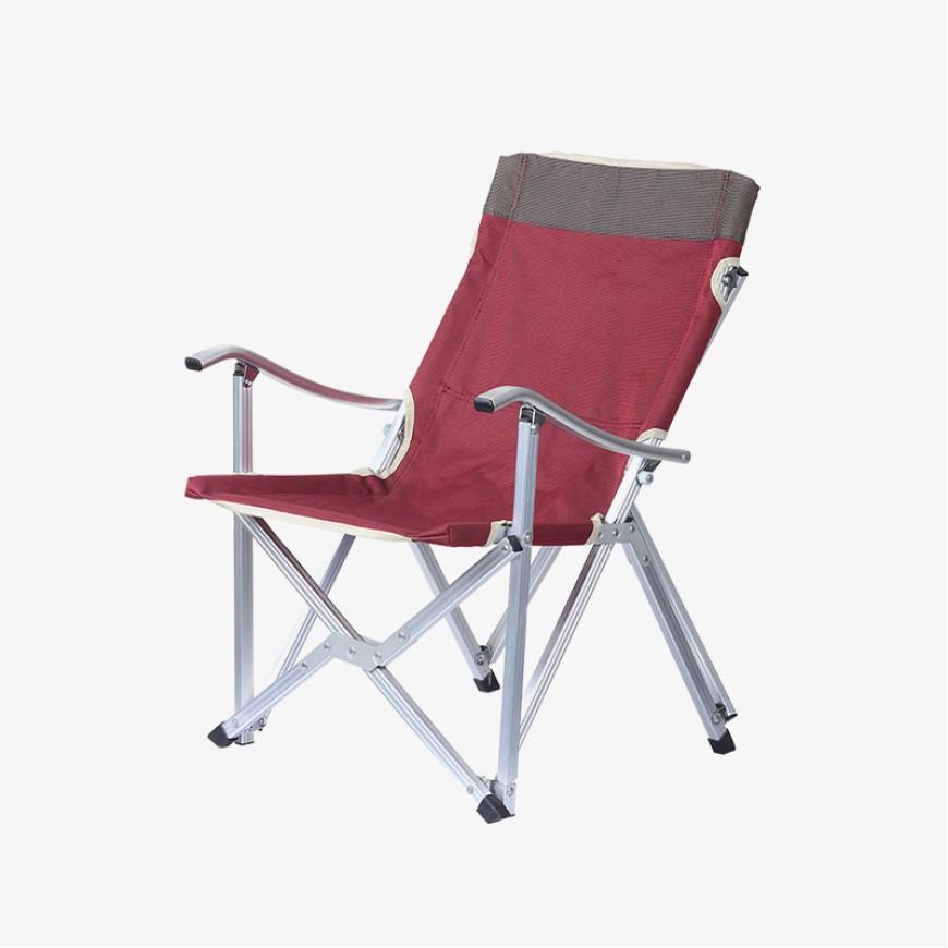 Color-blocked lightweight fishing folding chair