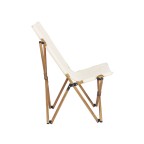 Wood-grain aluminum frame fishing folding chair