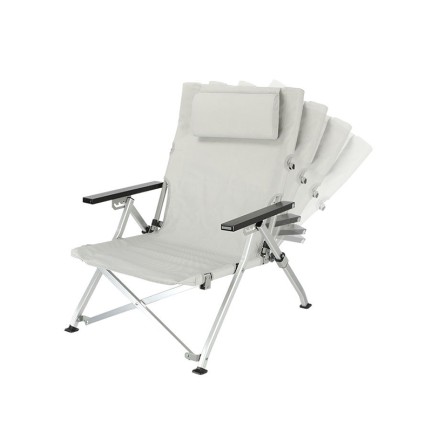 Adjustable backrest fishing folding chair with pillow