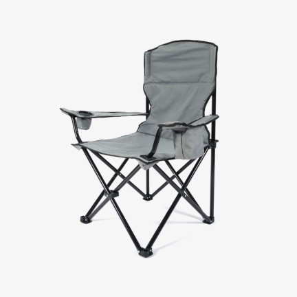 Non-slip gray outdoor fishing folding chair