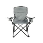 Non-slip gray outdoor fishing folding chair