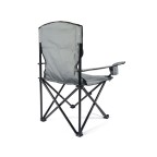 Non-slip gray outdoor fishing folding chair